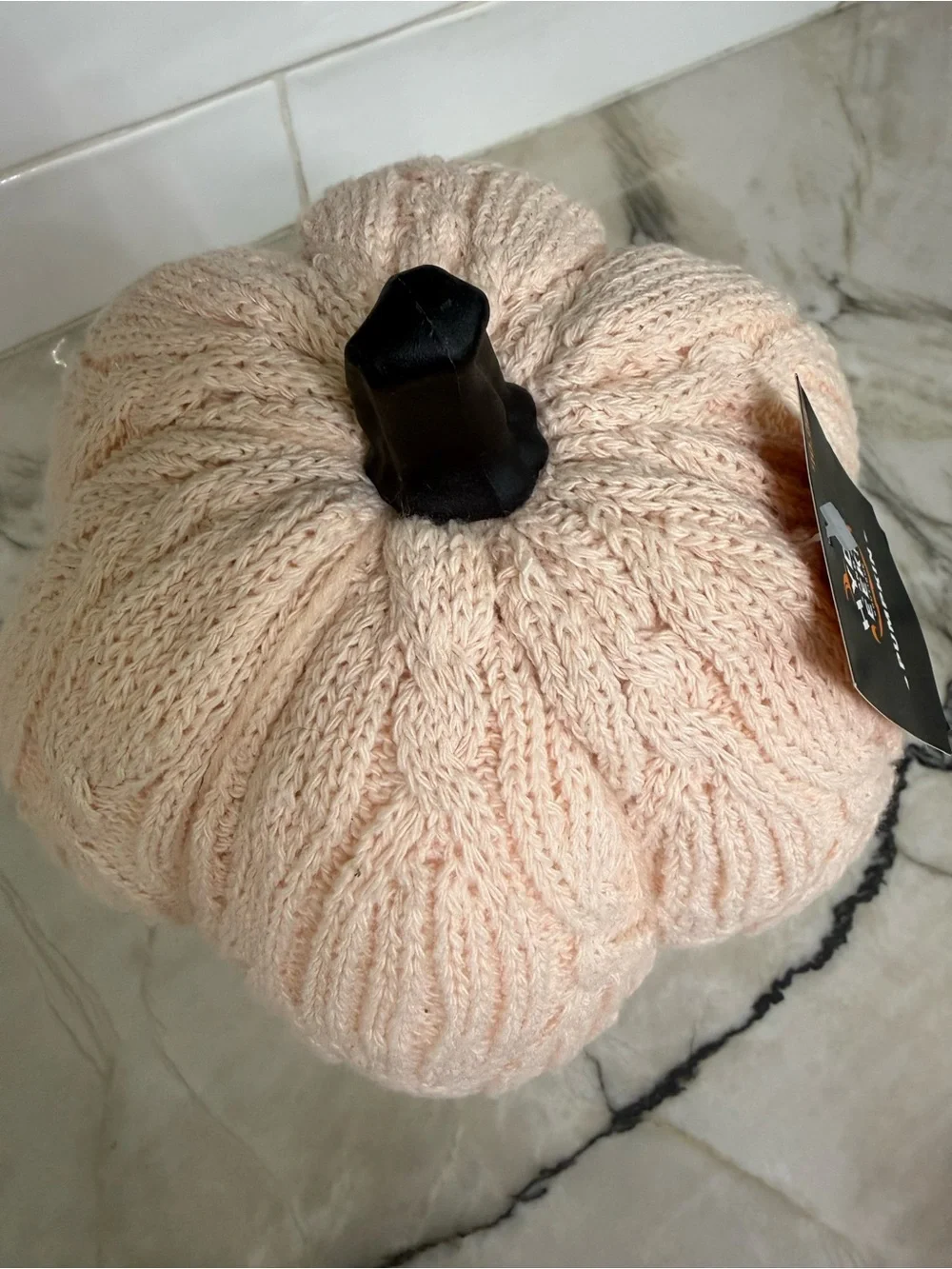 Sweater Knit Pumpkin Decor Fall